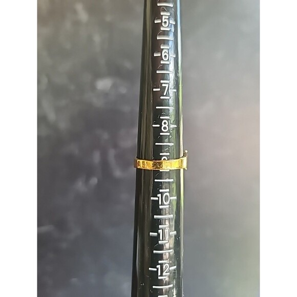 ESPO 14KTGE Prong Set Rhinestone Cocktail Ring Vintage Size US 9 - Picture 9 of 10